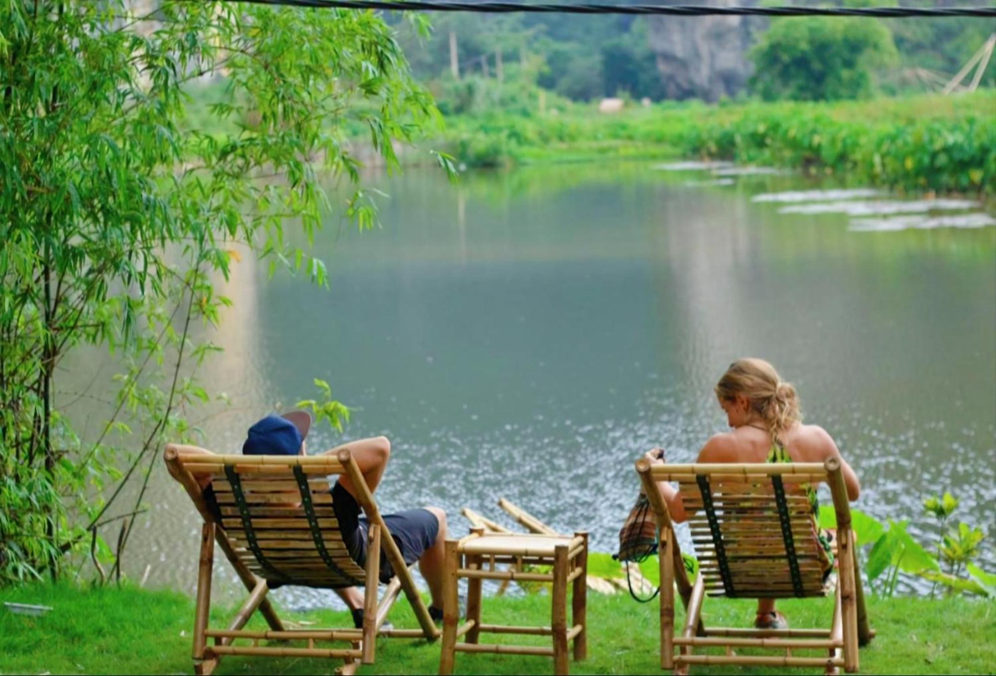 Quoc Khanh Bamboo Homestay นิญบิ่ญ ภายนอก รูปภาพ