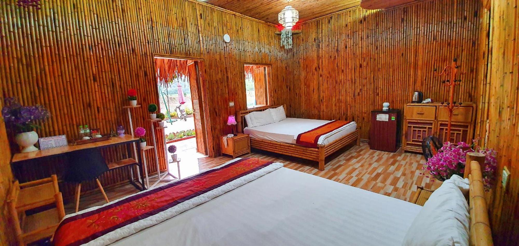Quoc Khanh Bamboo Homestay นิญบิ่ญ ภายนอก รูปภาพ
