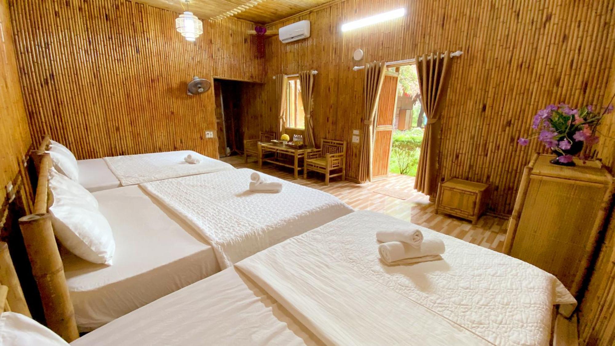 Quoc Khanh Bamboo Homestay นิญบิ่ญ ภายนอก รูปภาพ