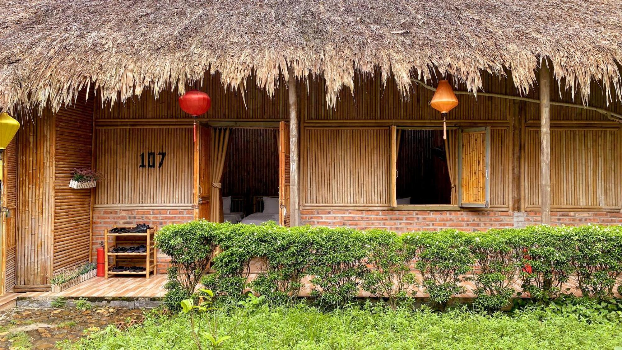 Quoc Khanh Bamboo Homestay นิญบิ่ญ ภายนอก รูปภาพ