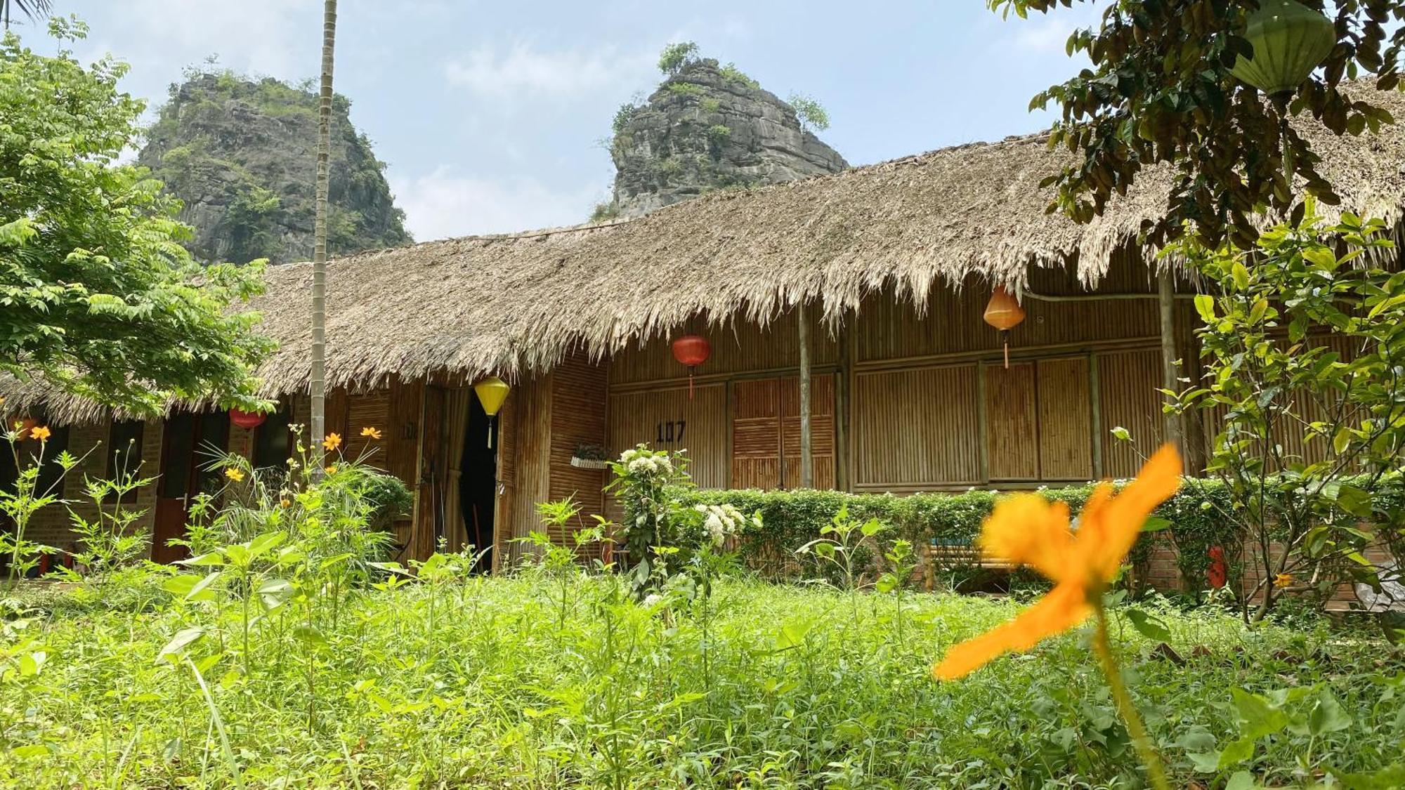 Quoc Khanh Bamboo Homestay นิญบิ่ญ ภายนอก รูปภาพ